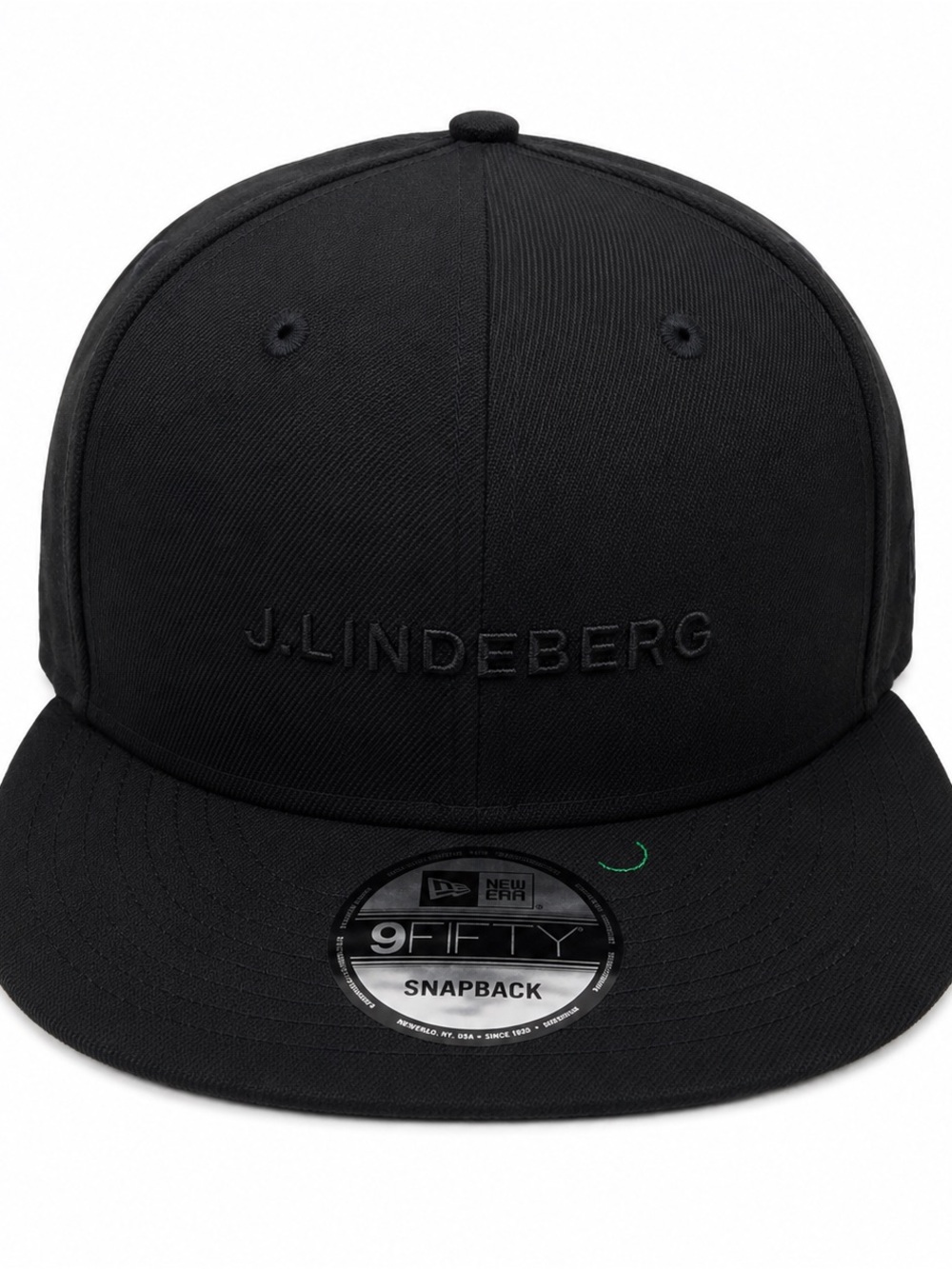 J.Lindeberg New Era 9FIFTY JL Script Bob Green UV Black Snapback Hat NWT